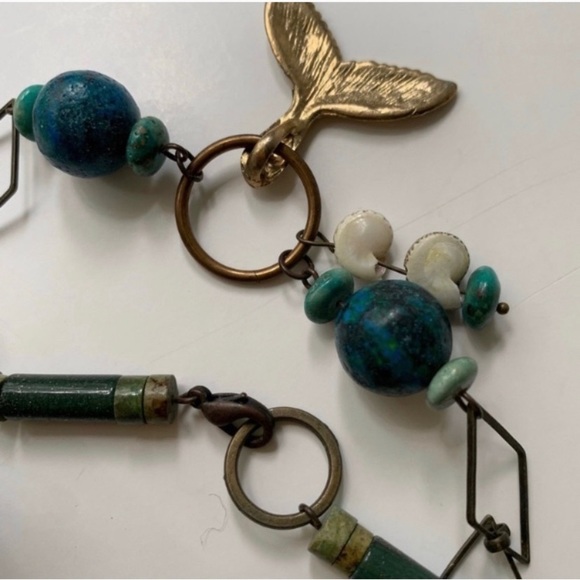 OOAK mermaid gemstone necklace - Picture 5 of 7